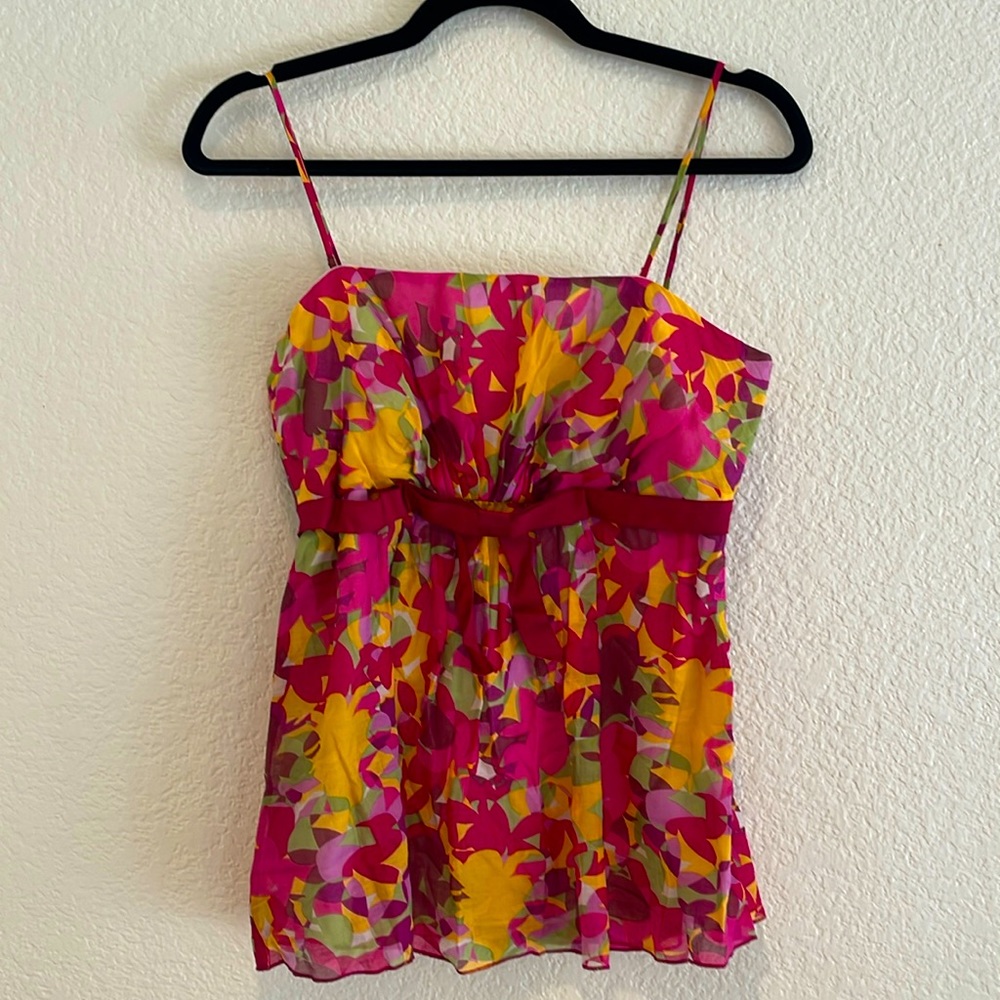 Anna Sui x Anthropologie Floral Top - Pink